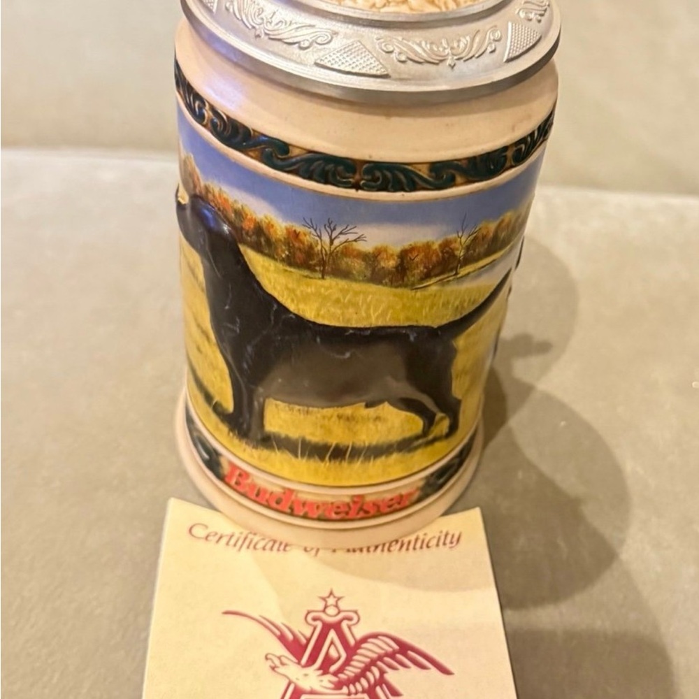 Budweiser Black Labrador Hunter’s Companion Stein